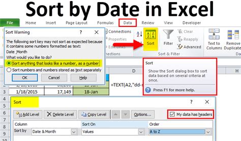 sortdating|How to Sort by Date in Microsoft Excel